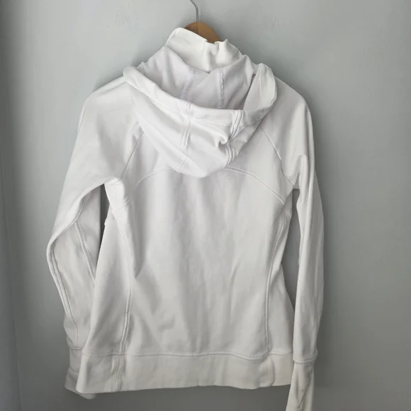 Athleta Triumph Women's White Zip-Up Hoodie White - Picture 6 of 11